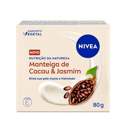 Sabonete Em Barra Nivea Nutrição da Natureza Manteiga de Cacau e Jasmin 80g