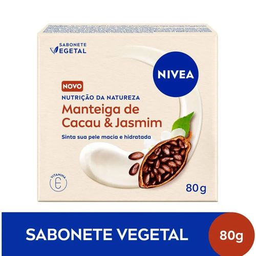 Sabonete Em Barra Nivea Nutrição da Natureza Manteiga de Cacau e Jasmin 80g