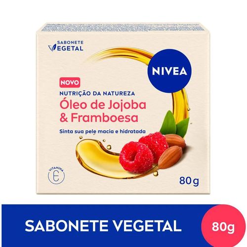 Sabonete Em Barra Nivea Nutrição da Natureza Óleo de Jojoba e Framboesa 80g