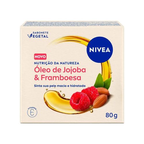 Sabonete Em Barra Nivea Nutrição da Natureza Óleo de Jojoba e Framboesa 80g