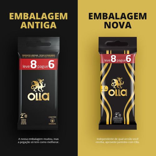 Preservativo Olla Lubrificado 8 Unidades