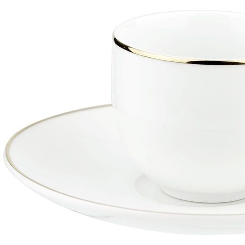 Aparelho de Jantar 42 Peças L`Hermitage Legacy em Porcelana - Branco/Dourado