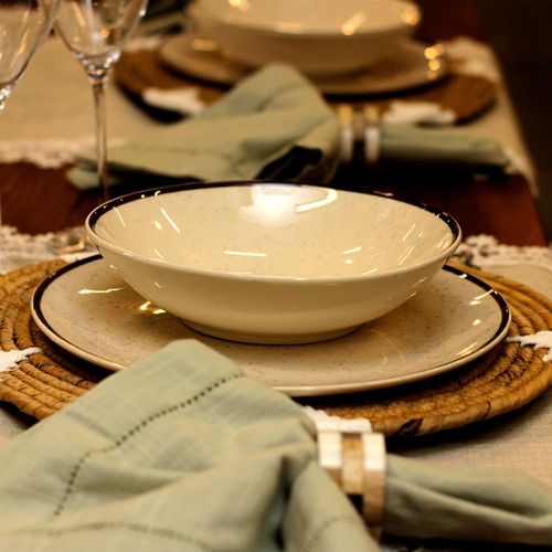 Aparelho de Jantar e Lanche 12 Peças Oxford Daily Brisa em Cerâmica – Estampado