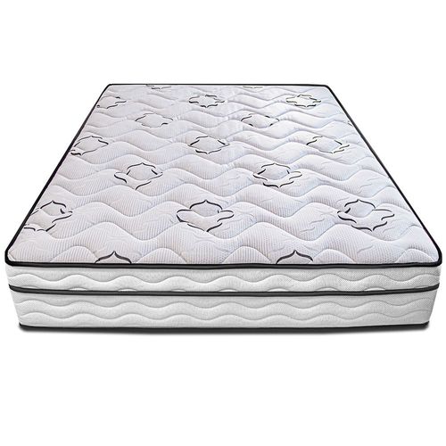 Colchão King Cama InBox Moderne Ortopédico com Camada Especial de Espuma D45 25x193x203cm - Branco/Grafite