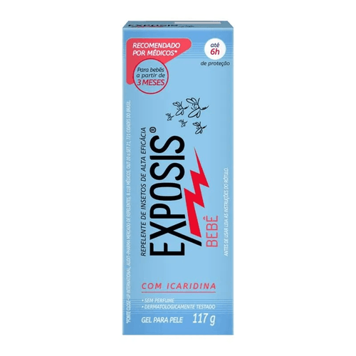 Repelente em Gel Exposis Bebê com 117ml