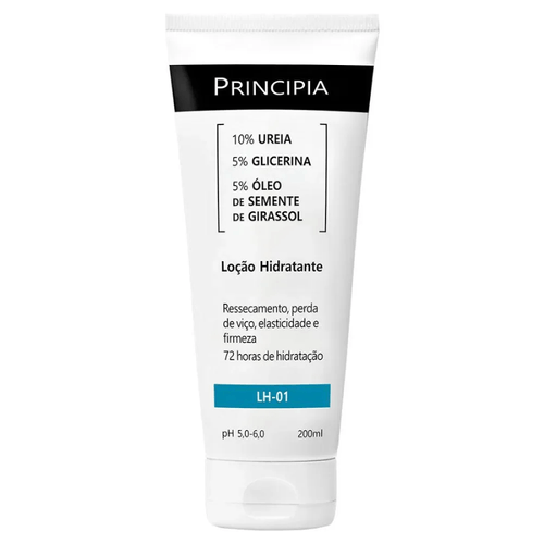 Loção Hidratante 10% Uréia + 5% Glicerina + 5% Óleo de Semente de Girassol Principia Skincare LH-01 com 200ml