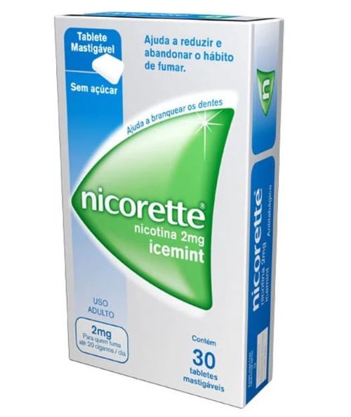 Nicorette Ice Mint 2Mg Com 30 Gomas