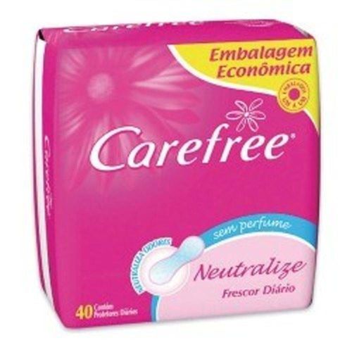 Absorvente Carefree Neutralize Sem Perfume com 40 unidades