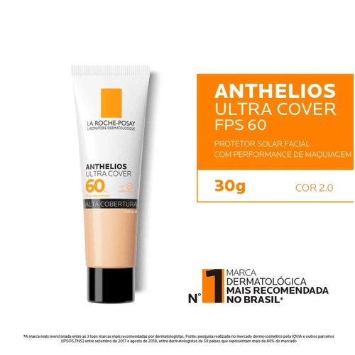 Protetor Solar La Roche Posay Anthelios Ultra Cover FPS 60 30g Cor 2.0