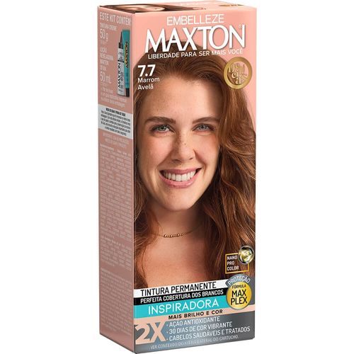 Tintura Maxton 7.7 Marrom Avelã