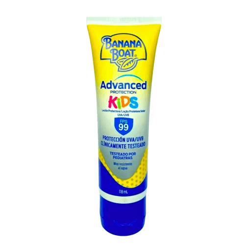 Loção Protetora Solar UVA/UVB Advanced Protection Kids FPS 99 Banana Boat 118ml