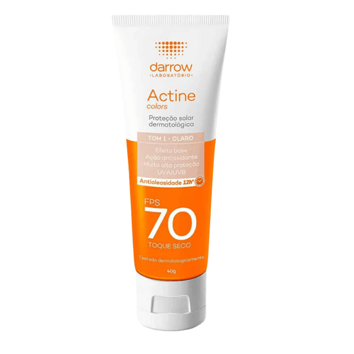 Protetor Solar Facial FPS 70 Darrow Actine Tom 1 - Claro 40g