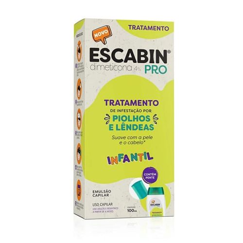 Escabin Capilar Infantil Pro 4% com 100ml