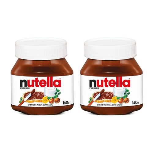 Kit 2 Creme Avelã Nutella Ferrero 140g cada