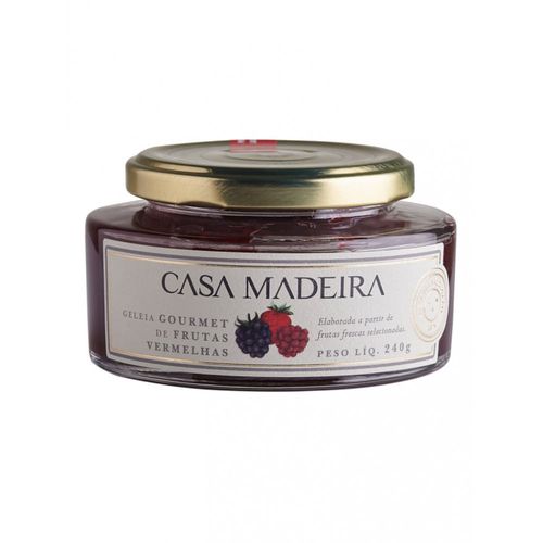Geleia Casa Madeira Frutas Vermelhas Gourmet 240g