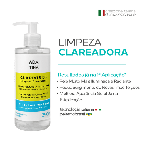 Gel de Limpeza Clareador Concentrado Clarivis B3