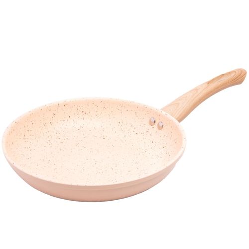 Frigideira de Indução Lyor em Alumínio com Revestimento Cerâmico Granilite Bege – 24cm