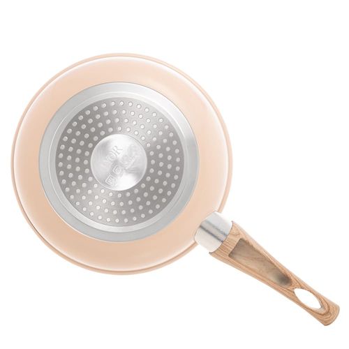 Frigideira de Indução Lyor em Alumínio com Revestimento Cerâmico Granilite Bege – 24cm