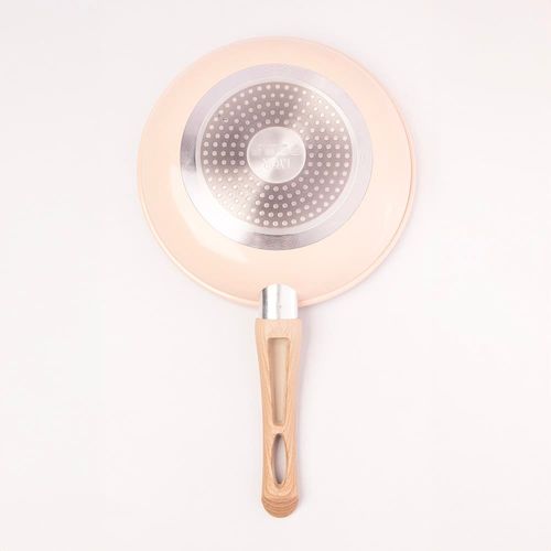 Frigideira de Indução Lyor em Alumínio com Revestimento Cerâmico Granilite Bege – 24cm