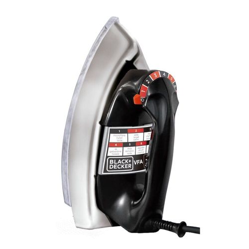 Ferro de Passar a Seco Black Decker VFA1110TM2 com Base de Alumínio 110V