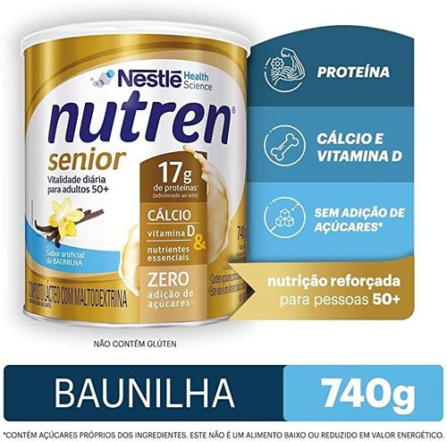 Nutren Senior Suplemento Alimentar Adulto Baunilha 740G