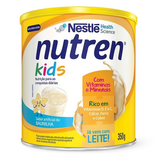 Nutren Kids Sabor baunilha Lata  com 350G