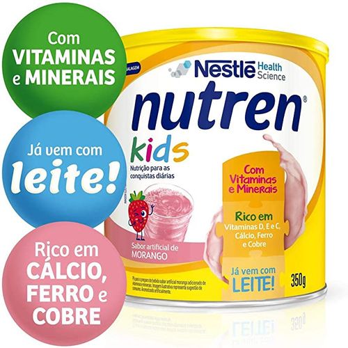 Nutren Kids Sabor Morango Lata com 350G