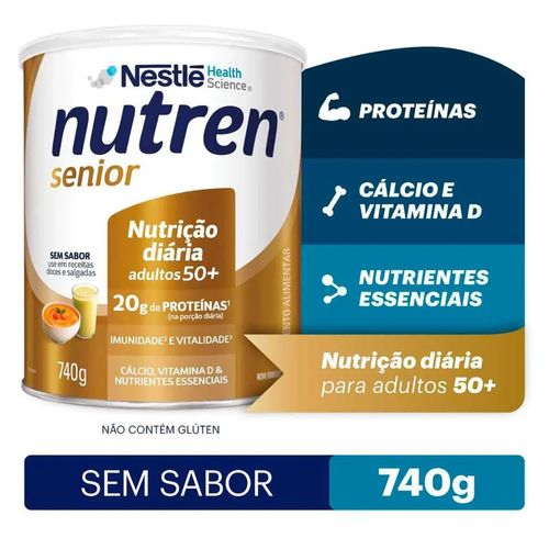 Nutren Senior Suplemento Alimentar Sem Sabor 740G