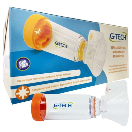 Espaçador para Medicamento Em Aerossol Adulto e Infantil G-Tech
