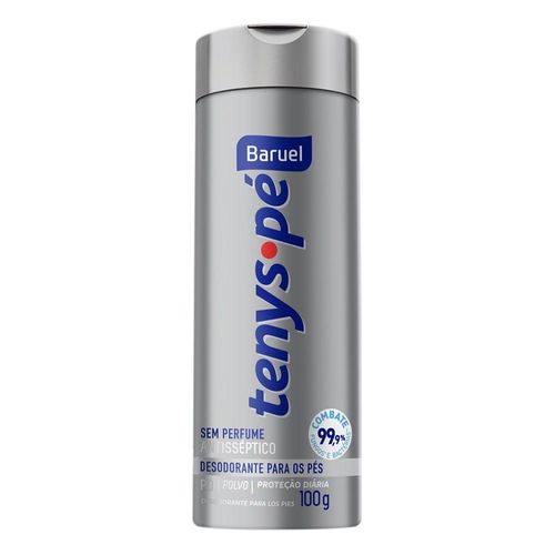 Talco Tenys para os Pés Baruel sem Perfume com 100G
