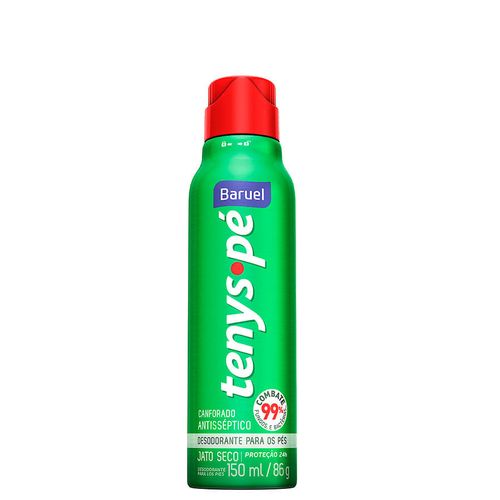 Talco Tenys Pé Baruel Jato Seco Canforado 150mL