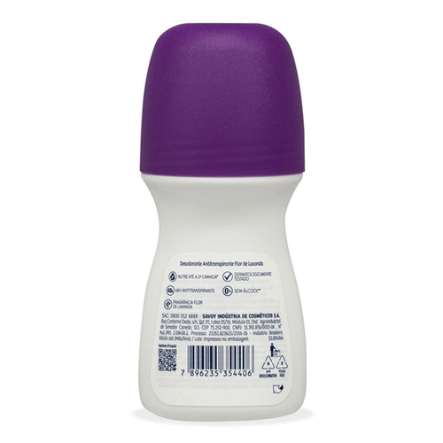 Desodorante Antitranspirante Roll-On Monange Flor de Lavanda Feminino 48h 50ml