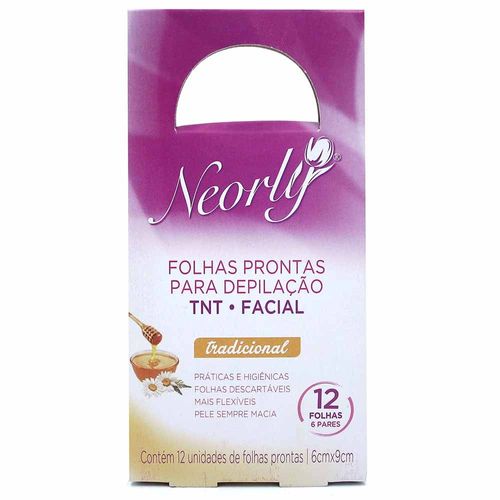 Folhas Depilatorias Neorly Corpo com 12 unidades