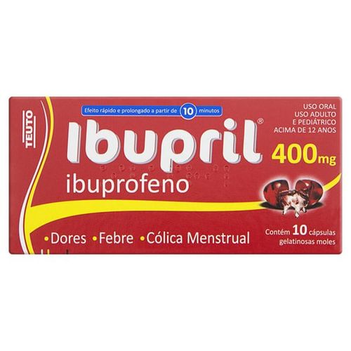 Ibupril 400mg com 10 capsulas