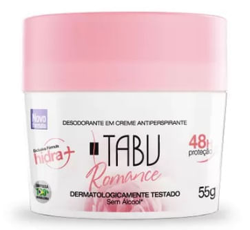 Desodorante Antiperspirante Creme Tabu Romance 55G