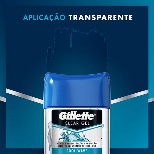 Desodorante Antitranspirante Gillette Clear Gel Cool Wave 82g