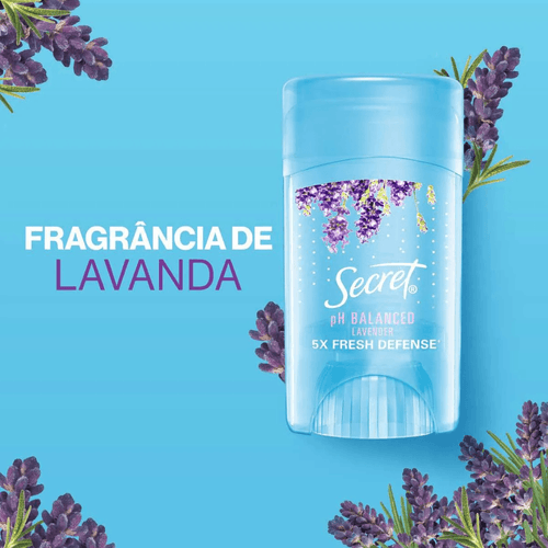Desodorante Twist Stick Gel Secret pH Balanced Lavander 48h 45g