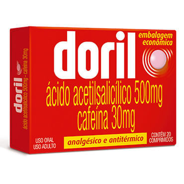 Doril 500mg/30mg com 20 comprimidos