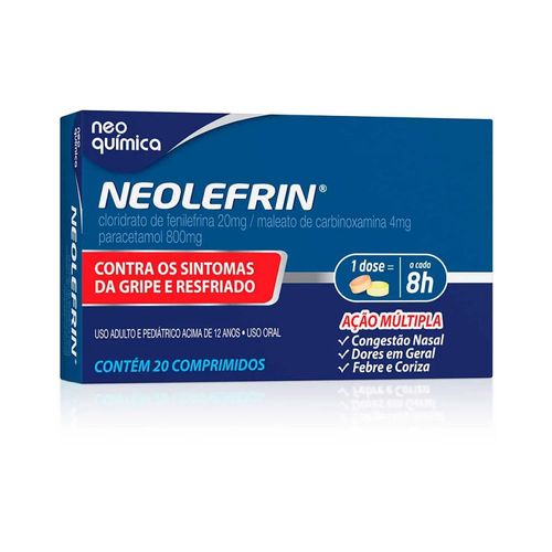Neolefrin Antigripal Neo Química 20 Comprimidos