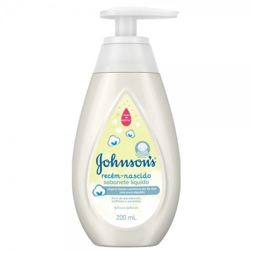 Sabonete Líquido  Johnsons Baby Recém-Nascido  200mL