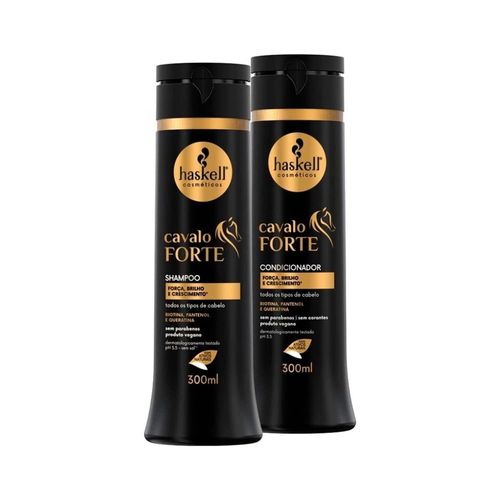 Kit Shampoo + Condicionador Haskell Cavalo Forte 300ml