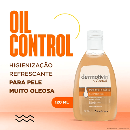 Dermotivin Control Sabonete Líquido Facial Pele Muito Oleosa 120Ml