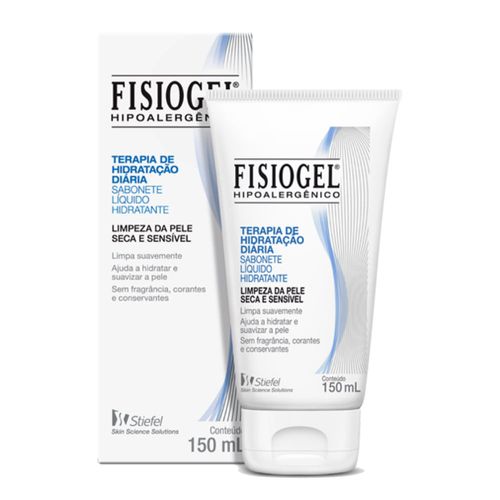 Sabonete Líquido Hidratante Facial Fisiogel Pele Seca e Sensível com 150ml