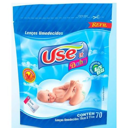 Lenco Umedecido Use It Refil com 70 unidades