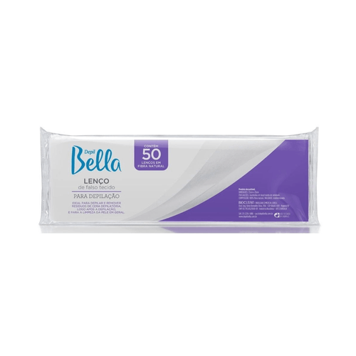 Lenços para Depilação Depilart Depil Bella Com 50 Unidades