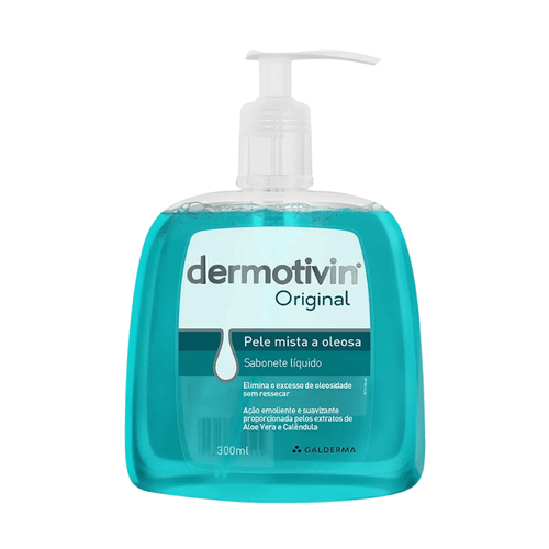 Dermotivin Original Sabonete Líquido Facial Pele Mista a Oleosa 300mL