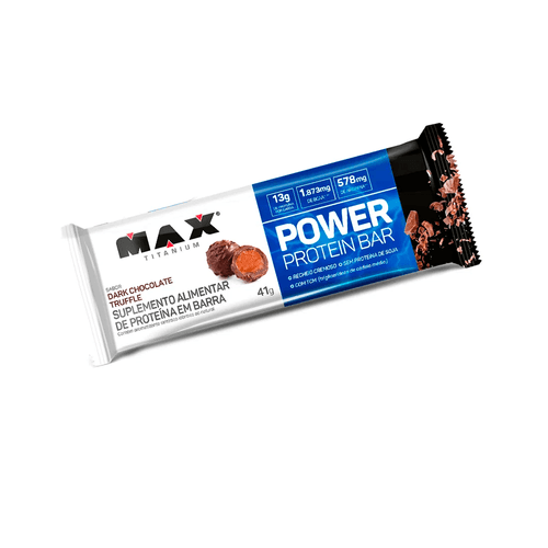 Power Protein Bar Max Titanium Sabor Dark Chocolate Truffle 41g