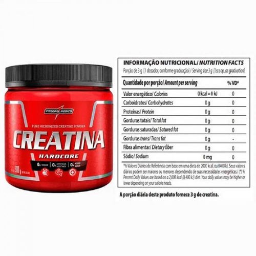 Creatina Hardcore IntegralMédica 300G
