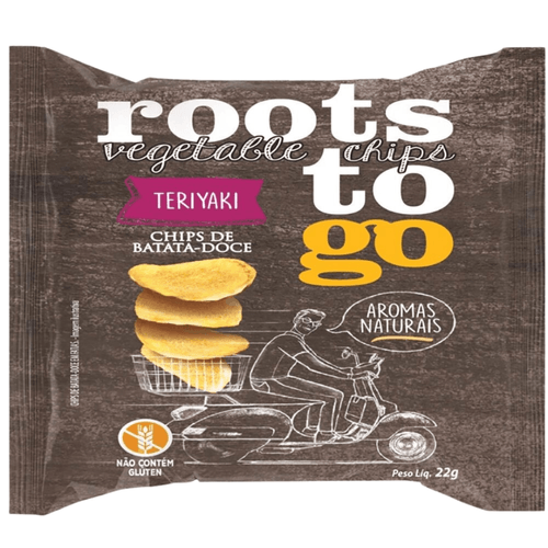 Chipps Roots To Go Batata Doce Sabor Molho Teriyaki 22g