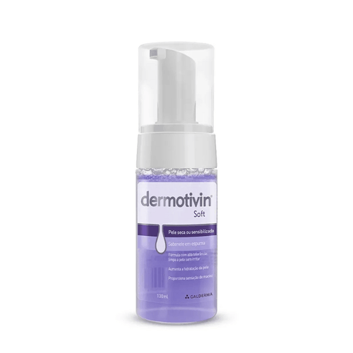 Dermotivin Soft Sabonete Em Espuma Pele Seca 130Ml